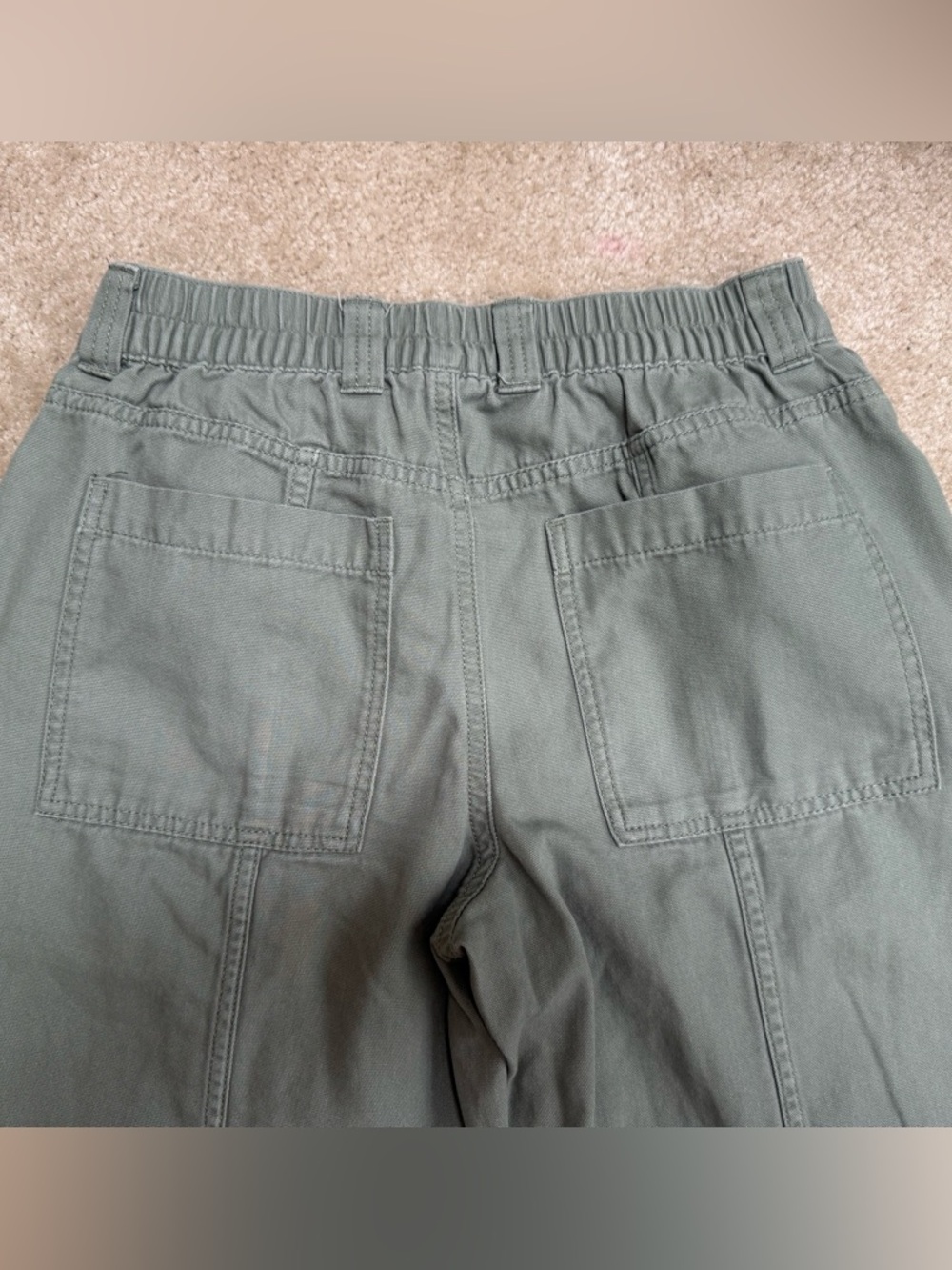 Aeropostale Sz XS Women's Cargo Pants in Sage Green - Relaxed Utility Style - Picture 4 of 9